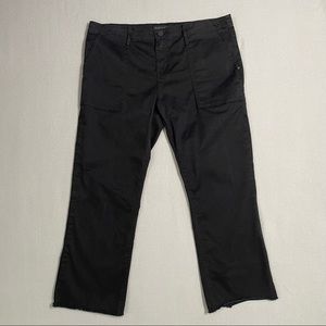 Sanctuary Black Peace Crop W/Raw Hem Sz 32